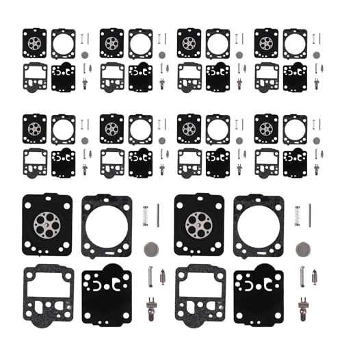 Gosera 10 Set Vergaser Kit für 240 236 235 435 E JONSERED CS2238 CS2234 RB149, RB 149 Membran Satz von Gosera