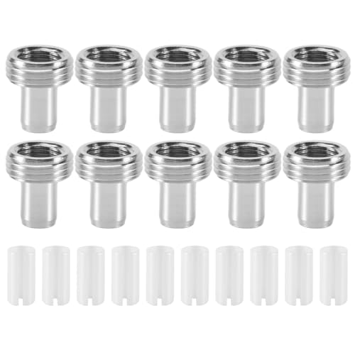 Gosera 10-Teilige Keramik Rohr HüLsen und 10-Teilige Metall Kopf Steckverbinder Adapter für die Faser Optische Visuelle Fehler Locator Gosera 10-Teilige Keramik Rohr HüLsen und 10-Teilige Metall Kopf Steckverbinder Adapter für die Faser Optische Visuelle Fehler Locator von Gosera