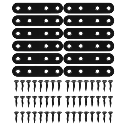 Gosera 12 StüCke Gerade Klammern Edelstahl Klammer Flache Metall Klammern Reparatur Platte mit Schrauben für Reparieren Gosera 12 StüCke Gerade Klammern Edelstahl Klammer Flache Metall Klammern Reparatur Platte mit Schrauben für Reparieren von Gosera