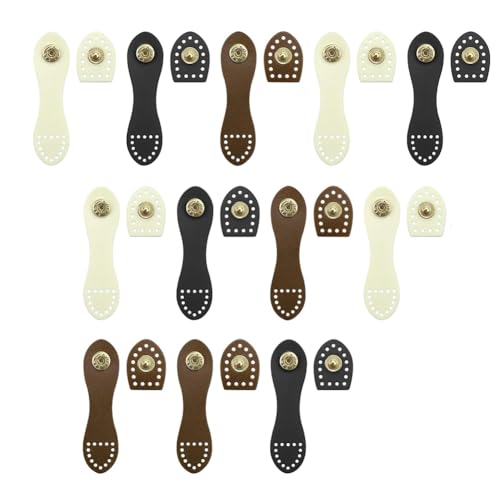 Gosera 12er-Pack Leder-Druckknöpfe zum Aufnähen auf Ledertaschen, Druckknöpfe zum Verschließen Von Geldbörsen, Bastelwerkzeuge Gosera 12er-Pack Leder-Druckknöpfe zum Aufnähen auf Ledertaschen, Druckknöpfe zum Verschließen Von Geldbörsen, Bastelwerkzeuge von Gosera