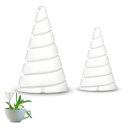 Gosera 2-Teilige Fibonacci-Spulenwickelklammern Aus Weißem Kunststoff, Kupfer, Gartenwerkzeuge für Elektrische Kultur-Kupfer-Gartenantenne, Elektrische Kultur-Gartenantenne von Gosera