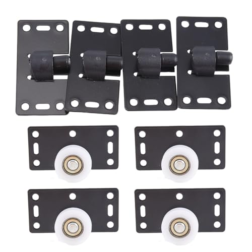 Gosera 4 Sets Schiebe Tuer Rad Rolle Riemen Scheibe Skateboard Schrank Kleider Schrank Schrank Glatte Stumm Nylon Rad von Gosera