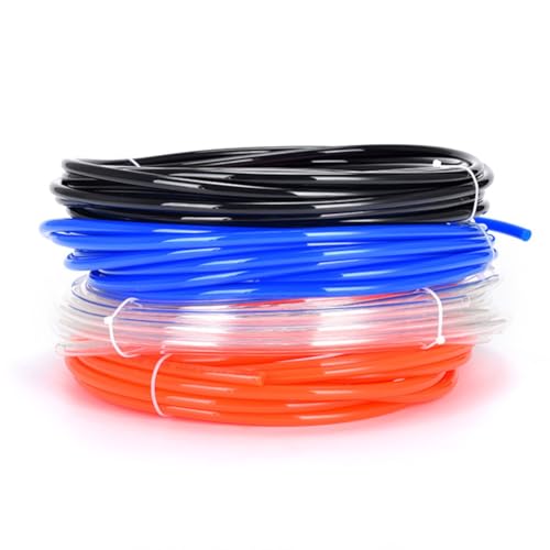 Gosera 4PCS Meter PU Gas Luftschlauch Rohr Kompressor Transparent Blau Rot Schwarz Polyurethan 6,5 mm Pneumatischer Gosera 4PCS Meter PU Gas Luftschlauch Rohr Kompressor Transparent Blau Rot Schwarz Polyurethan 6,5 mm Pneumatischer von Gosera