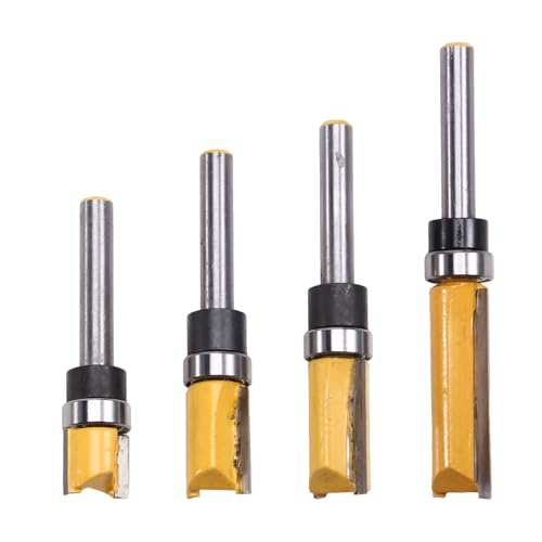 Gosera 4Pcs 6.35mm Schaft Gerade Fräser Wolframkarbid Doppelwendelfräser Fräser für Holzarbeiten Werkzeug Fräser Bit Gosera 4Pcs 6.35mm Schaft Gerade Fräser Wolframkarbid Doppelwendelfräser Fräser für Holzarbeiten Werkzeug Fräser Bit von Gosera