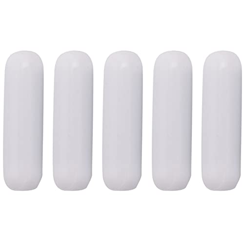 Gosera 5 StüCk 25Mm (1) PTFE Magnet RüHrer Mixer RüHren Stab,WeißE Farbe,Labor Stab,RüHren Platten Stab,7Mm25Mm RüHren StäBe von Gosera
