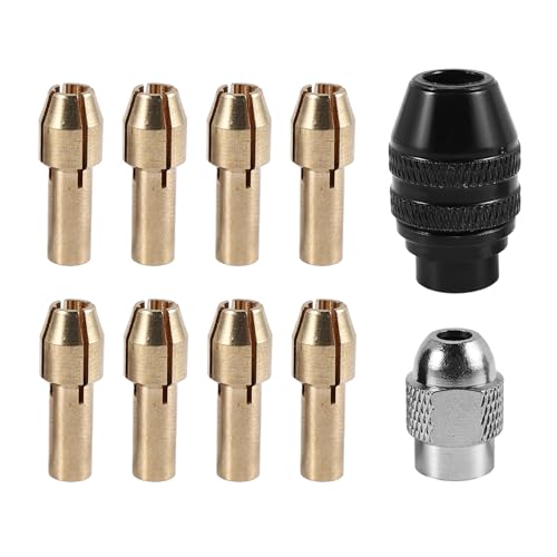 Gosera Bohrfutter-Spannzangen-Set für, 1/32 Bis 1/8 4486 Keyless Bit mit -Drehbohrmuttern-Set von Gosera
