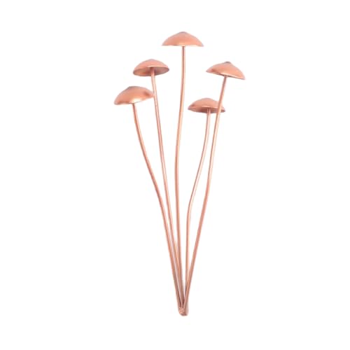 Gosera Dekorative Gartenstäbe Aus Metall in Pilzform, Perfekt für die Frühlingsdekoration im Freien und Als Ergänzung zu Ihrer Metallblumen-Dekoration im Freien von Gosera