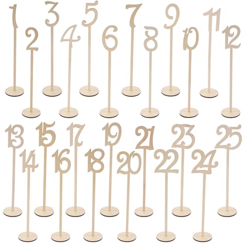Gosera Hochzeit Tischnummern 1-25 Stueck Vintage Zuhause Geburtstag Party Veranstaltung Bankett Gefaelligkeiten Zeichen Farbsatz Staender mit Basis Halter Catering Empfang Gosera Hochzeit Tischnummern 1-25 Stueck Vintage Zuhause Geburtstag Party Veranstaltung Bankett Gefaelligkeiten Zeichen Farbsatz Staender mit Basis Halter Catering Empfang von Gosera