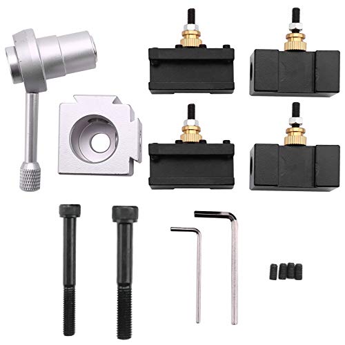 Gosera Mini CNC Drehwerkzeughalter Schnellwechselstahlhalter Schrauben Kit Set Bohrstange Drehen Plandrehhalter SchraubenschlüSsel Gosera Mini CNC Drehwerkzeughalter Schnellwechselstahlhalter Schrauben Kit Set Bohrstange Drehen Plandrehhalter SchraubenschlüSsel von Gosera