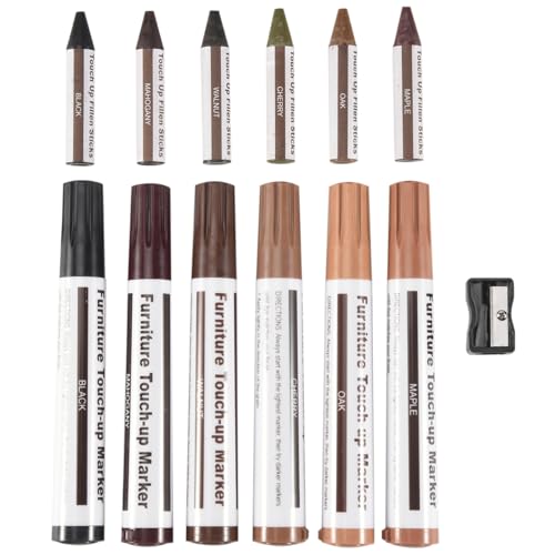 Gosera MöBel Reparatur Set Marker - Set mit 13 - Marker und Wachs Stifte mit Anspitzer Set, für Kratzer, BöDen Gosera MöBel Reparatur Set Marker - Set mit 13 - Marker und Wachs Stifte mit Anspitzer Set, für Kratzer, BöDen von Gosera