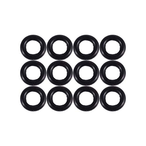 Gosera Schwarz 9 MM X 2.0 mm Rubber Dichtscheiben Oil Seal O Rings 12 PCS von Gosera