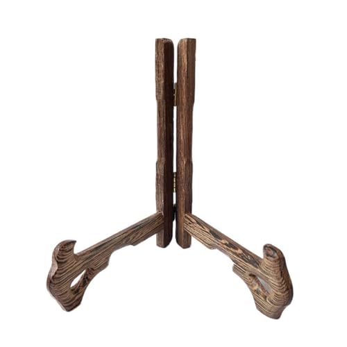 Gosera Tellerständer Präsentationsständer Küche Tellerständer Holztellerständer Präsentationsständer für Büro Vielseitiger Bilderrahmenhalter Einfache Installation Einfach zu Verwenden von Gosera