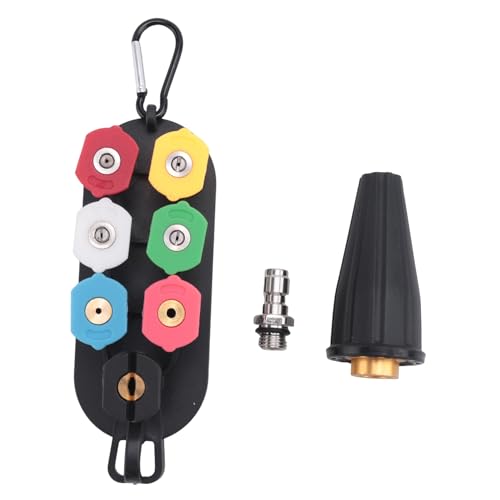 Gosera Turbo-DüSe, Hochdruckreiniger-DüSen-SprüHspitzen-Set Inklusive Rotierender Turbo-DüSe und DüSenspitzen mit DüSenhalter Gosera Turbo-DüSe, Hochdruckreiniger-DüSen-SprüHspitzen-Set Inklusive Rotierender Turbo-DüSe und DüSenspitzen mit DüSenhalter von Gosera