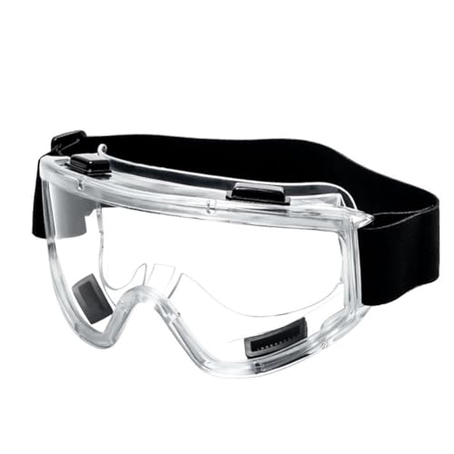 Gosera Verstellbare Antibeschlag-Schutzbrille, Klare Laborschutzbrille für Outdoor-Radsport, Industrielle Nutzung von Gosera