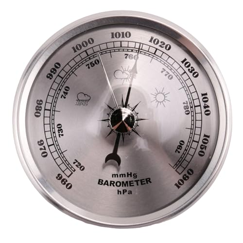 Gosera für Haus Manometer Wetter Station Metall Wand Behang Barometer AtmosphäRisches Multifunktions Thermometer Hygrometer Tragbar Gosera für Haus Manometer Wetter Station Metall Wand Behang Barometer AtmosphäRisches Multifunktions Thermometer Hygrometer Tragbar von Gosera