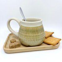 Handgefertigte Keramik-Kaffeetasse Rustikale Steingut-Teetasse, 400 Ml Handgefertigte Keramik-Kaffeetasse Rustikale Steingut-Teetasse, 400 Ml von GoshaCeramics