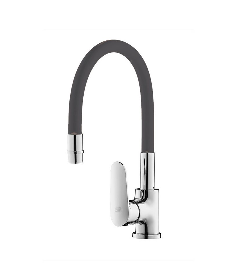 Goshe Spültischarmatur IBBIE Hochdruck Küchenarmatur Wasserhahn mit flexiblem Auslauf, graphitgrau Goshe Spültischarmatur IBBIE Hochdruck Küchenarmatur Wasserhahn mit flexiblem Auslauf, graphitgrau von Goshe