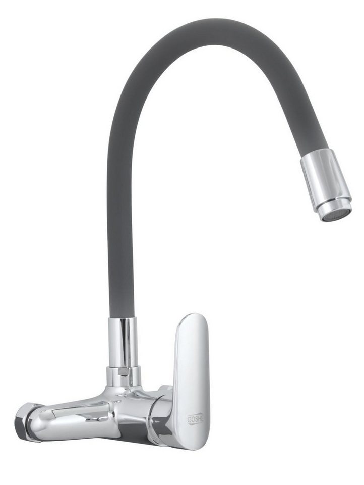 Goshe Spültischarmatur IBBIE Küchenmischer mit flexiblen Auslauf, Wasserhahn in Graphitfarben Goshe Spültischarmatur IBBIE Küchenmischer mit flexiblen Auslauf, Wasserhahn in Graphitfarben von Goshe