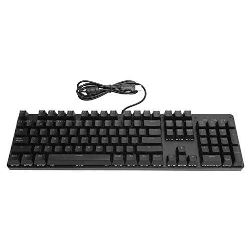 104-Tasten-PC-Tastatur mit einheitlicher Hintergrundbeleuchtung, kabelgebundene mechanische PC-Tastaturfarbe gemischt mit spanischem Eingang für Computerzubehör von Goshyda