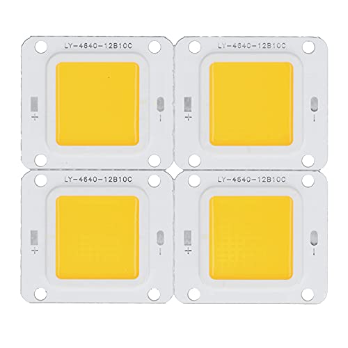 LED COB Chip 4Pcs, 3200K 60W 30-34V LED Lichtquelle, Lampenperlen DIY Beleuchtung, COB Lichtquelle Nachtbeleuchtung von Goshyda