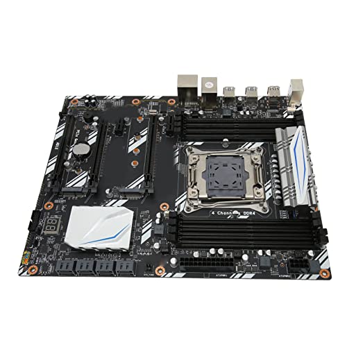 Goshyda ATX-Computer-Motherboard, DDR4 PCIE NVME M.2 256 GB USB3.0 SATA3.0 M.2 WiFi, LGA 2011 Motherboard Mainboard mit Gigabit-NIC, für Computer-PC von Goshyda