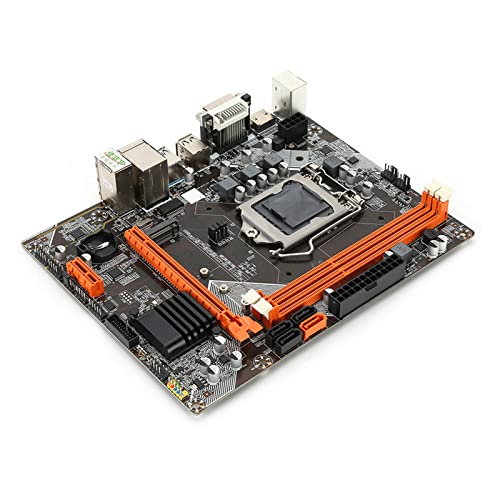 Desktop-Computer-Motherboard, M-ATX USB3.0 DDR3 SATA3 LGA 1155, M.2 NVME+NGFF Dual-Mode-Hochgeschwindigkeits-Festplatten-Gaming-Mainboard, 6-Kanal-Audio-Chip, für Intel B75 von Goshyda