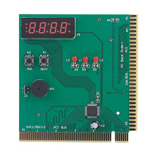 Diagnosekarte, 4-stellige Karte PC Analyzer Computerdiagnose-Motherboard Post-Tester, mit Ming-Sound zur Meldung von Fehlern Funktion für PCI & ISA Diagnosekarte, 4-stellige Karte PC Analyzer Computerdiagnose-Motherboard Post-Tester, mit Ming-Sound zur Meldung von Fehlern Funktion für PCI & ISA von Goshyda