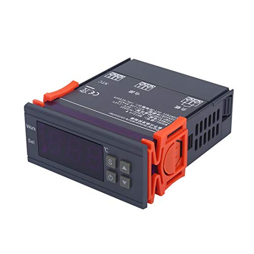 Digitaler Temperaturregler, 220 V 10 A LCD-Display-Thermostat, für Kühlschränke, landwirtschaftliche Betriebe, wissenschaftliche Labors, Temperaturregelung zu Hause, Industrieanlagen von Goshyda
