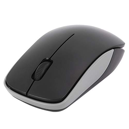 Drahtlose Maus, 2.4G 3-Tasten--Optik Tragbar, Ergonomie-USB-Empfängerteile, Office Business Laptop Desktop-Computer Tablet-Mäuse für Windows / Vista / Linux(schwarz) von Goshyda