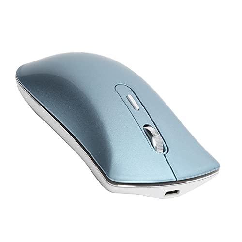 Drahtlose Maus, Optische Maus, Bluetooth 5.0 2.4G, Niedliches Mäuse-Notebook-Desktop-Computerzubehör für Büro/Spiele(Blau) von Goshyda