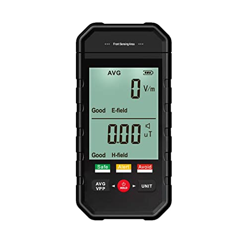 EMF-Messgerät, Strahlungsdetektor für Elektromagnetische Felder mit Digitalem LCD-Display mit Hintergrundbeleuchtung, Automatischem Alarm, Tragbarer EMF-Tester für EMF-Inspektionen Im Home Office EMF-Messgerät, Strahlungsdetektor für Elektromagnetische Felder mit Digitalem LCD-Display mit Hintergrundbeleuchtung, Automatischem Alarm, Tragbarer EMF-Tester für EMF-Inspektionen Im Home Office von Goshyda