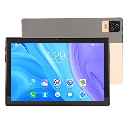 Goshyda 10-Zoll-Tablet, HD-IPS-Bildschirm, Dual-Kamera, WiFi-Tablet, 4G-Anruf, Dual-SIM, Dual-Standby, mit 8800-mAh-Akku, 6 GB RAM, 128 GB ROM, für Android 11(EU) von Goshyda