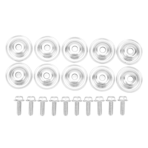 Goshyda 10pcs Skidplatten -Waschmaschine Bolzenkit für Polaris RZR 570 800 900 XP 1000 Turbo, Hochfestigkeitsmetallersatz durch OE 7556065 von Goshyda