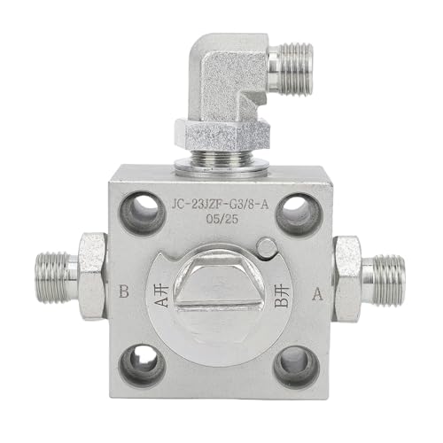 Goshyda 3 -Wege -Diverter -Ventil, Legierungsstahlbagger -Drosselklappenersatzteile mit Hydraulischen Zubehörschrauben für die Meisten Kleinen Bagger von Goshyda