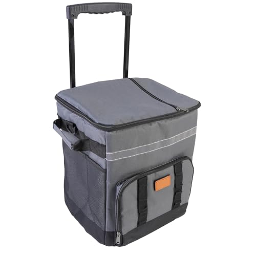 Goshyda 35L Rollkühler mit Rädern und Griff, Isolierter Weichkühler -Tasche Zum Camping -Picknickfischen Goshyda 35L Rollkühler mit Rädern und Griff, Isolierter Weichkühler -Tasche Zum Camping -Picknickfischen von Goshyda