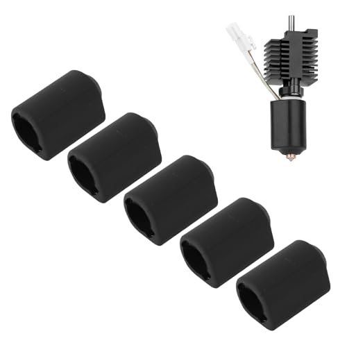 Goshyda 3D -Drucker Hotend Silicon Socken, 5pcs 3D -Druckerheizungsblockabdeckung für K2 Plus HI Combo 3D -Drucker von Goshyda