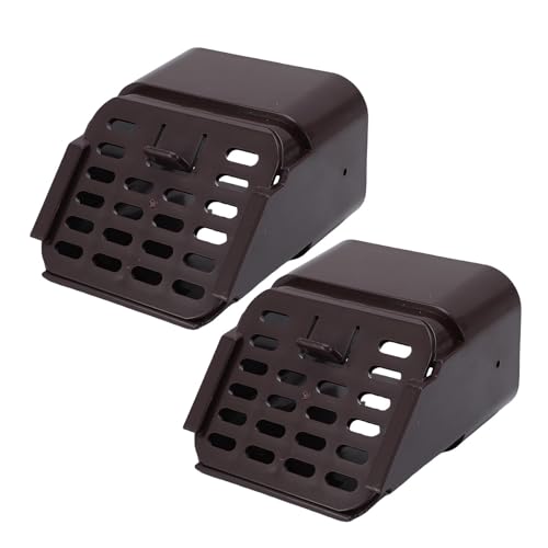 Goshyda 3x4 Zoll EIN Typ Gutter -Downspout -Anschluss, Downspout -Outlet -Filter und Blattschutz, Rinnen -Downspout -Erweiterungen (Brown) von Goshyda