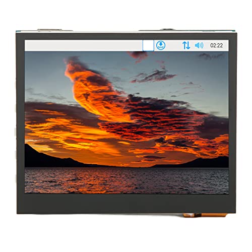 Goshyda 5-Punkt-Touch-USB-Typ-C-I2C-3,5-Zoll-IPS-Touchscreen-LCD-Display, 640 X 480, Unterstütztund RPi OS, mit Dual-Touch-Schaltung und Audioausgang von Goshyda