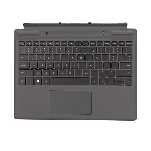 Goshyda Abnehmbare Laptop-Tastatur mit Touchpad, Robustes Design aus PU-Leder mit Hintergrundbeleuchtung, Laptop-Tastatur für Dell für Latitude 7320 7310 von Goshyda