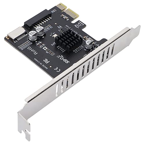 Goshyda Adapterkarte, PCIE auf USB 3.1 Compact Festplattenerweiterungskarte, Desktop-Computerzubehör für die Übertragung von Festplattenerweiterungen von Goshyda