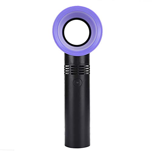 Goshyda Bladeless Fan, tragbarer -USB-Akku Bladeless Handheld Fan Handlicher Kühler für Zuhause im Freien(Schwarz) von Goshyda