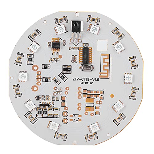 Goshyda Bluetooth-Board, Buntes RGB-Licht Bluetooth5.0-Lautsprecherbirne RGB Buntes Licht 3W-Bluetooth-Board mit Fernbedienung und Verbindungsleitung für PCB von Goshyda