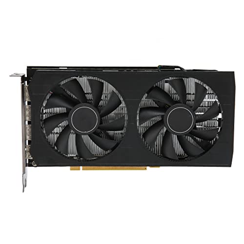 Goshyda Computer-Grafikkarte, 8 GB GDDR6 RX5500 256 Bit 1845 MHz 16000 MHz PCI Express 4.0 X16, Gaming-Grafikkarte mit Zwei Lüftern von Goshyda