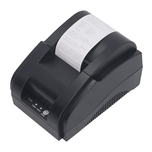 Goshyda Etikettendrucker, Tragbarer 58-mm-USB-Thermo-Belegdrucker, Etikettendrucker mit Hoher Geschwindigkeit, Versandetikettendrucker für Supermärkte Zum Mitnehmen für OSX für Android von Goshyda