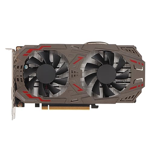 Goshyda GTX1060 6 GB GDDR5 192-Bit-Speicher-Grafikkarte, 1506/1708 MHz Kernfrequenz, 8008 MHz Speicherfrequenz, HDR-Technologie, Dual-Lüfter-Kühlung, Unterstützt 8K und HDCP von Goshyda