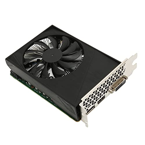 Goshyda GTX1660S 6G Gaming-Grafikkarte, 4K HDR GDDR6 (192 Bit) Separate Grafikkarte, 1530 MHz, 14000 MHz, PCI Express 3.0 X16, DP DVI HDMI, mit Single Fan Rapid Cooling von Goshyda