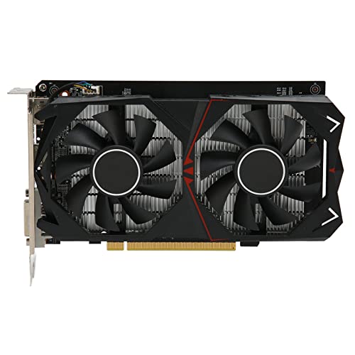 Goshyda GTX960 4 GB GDDR5-Grafikkarte, 128-Bit-HDCP-Unterstützung, Zwei Lüfter, DirectX 12 GPU-Grafikkarte, Glänzendes Gaming von Goshyda