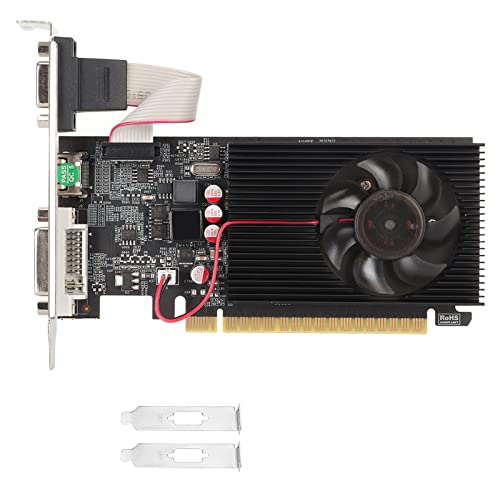 Goshyda Gaming-Grafikkarte, 4 GB DDR3 GT730 128 Bit 700 MHz 1400 MHz PCI Express X16 3.0-Busschnittstelle, Computergrafikkarte mit Einzellüfter von Goshyda