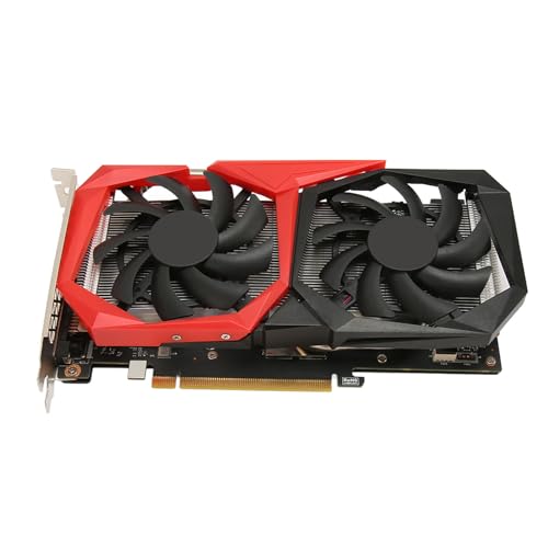 Goshyda Gaming-Grafikkarte, 6G GDDR6 192Bit 8K HDR-Technologie PCI Express 3.0 X16 mit Kühlenden Dual-Lüftern, für 3D-API für DirectX 12 für OpenGL 4.5 von Goshyda