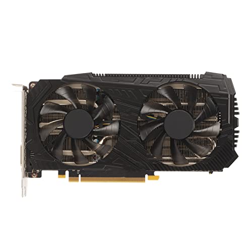 Goshyda Gaming-Grafikkarte, 8 GB GDDR6 (256 Bit) Diskrete Grafikkarte, 1470 MHz 7000 MHz, PCI Express 3.0 16X, DP DVI HD Multimedia-Schnittstelle, mit Zwei Lüftern für Schnelle Kühlung von Goshyda